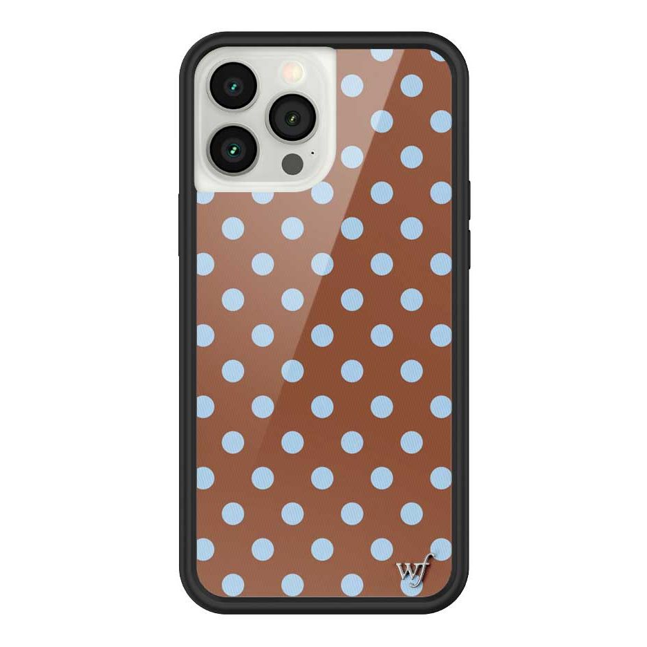 Polka Dot | Brown and Blue iPhone Case
