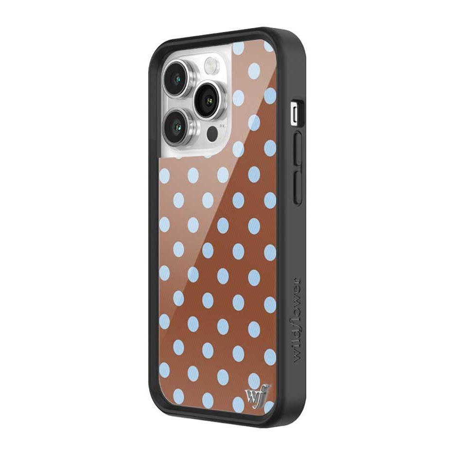 Polka Dot | Brown and Blue iPhone Case