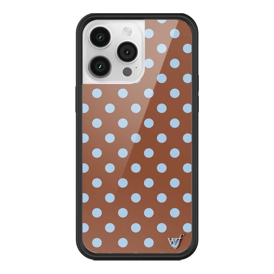 Polka Dot | Brown and Blue iPhone Case
