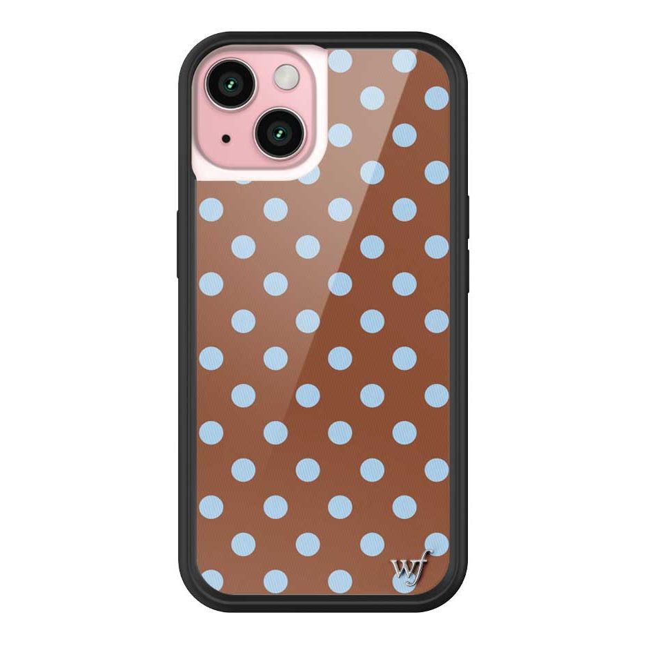 Polka Dot | Brown and Blue iPhone Case