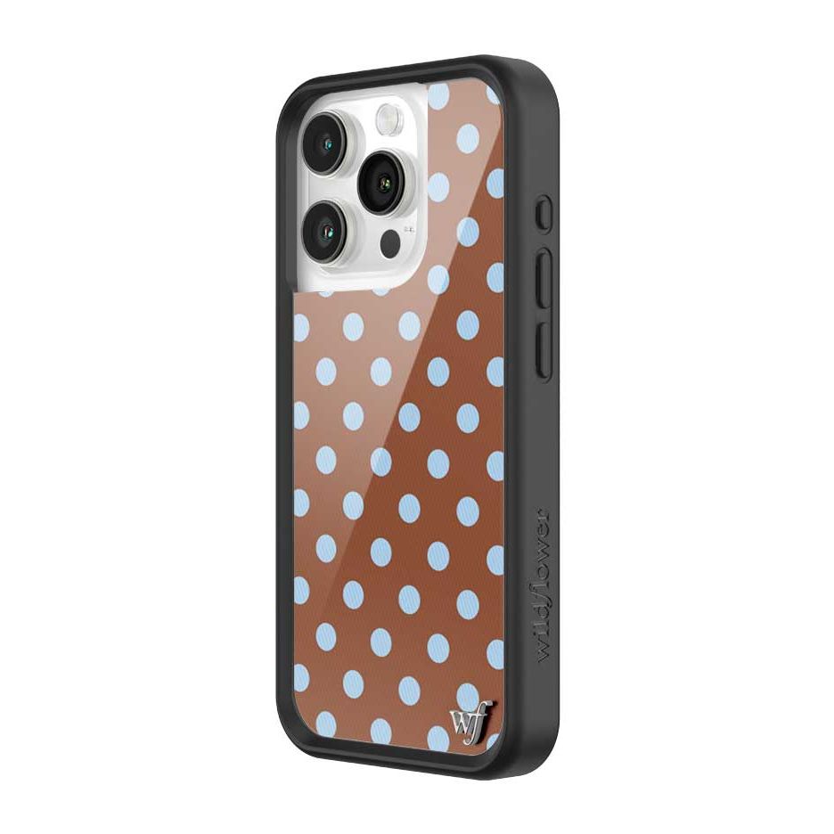 Polka Dot | Brown and Blue iPhone Case