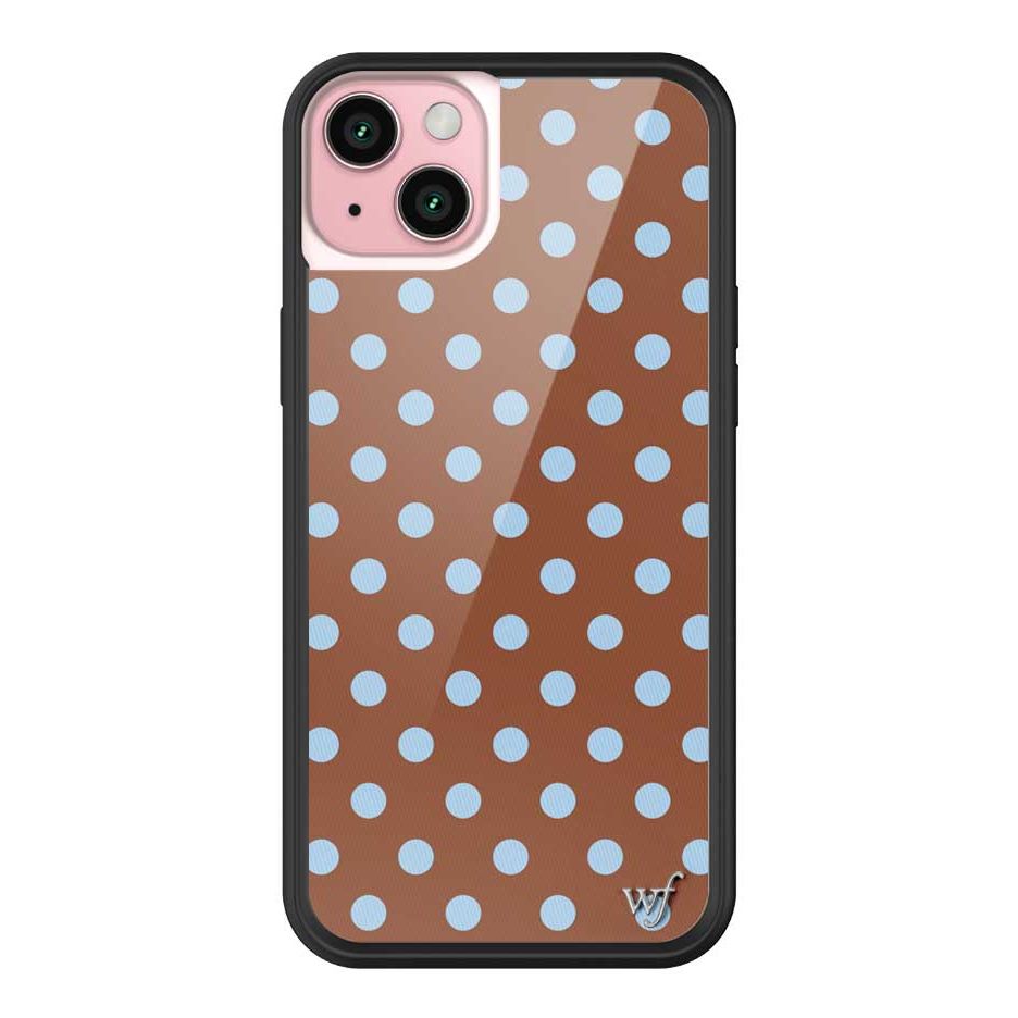 Polka Dot | Brown and Blue iPhone Case