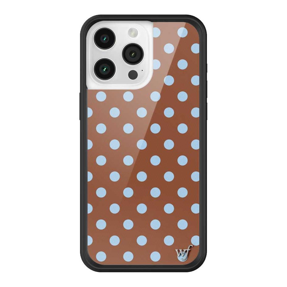 Polka Dot | Brown and Blue iPhone Case