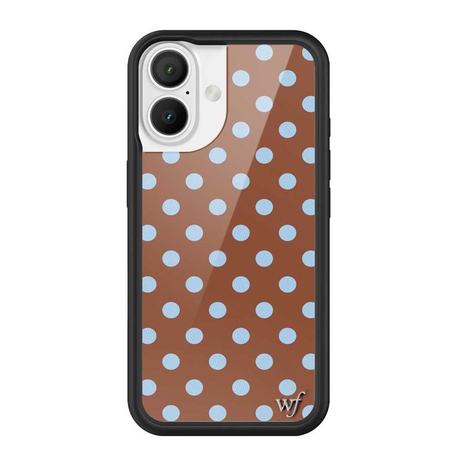 Polka Dot | Brown and Blue iPhone Case