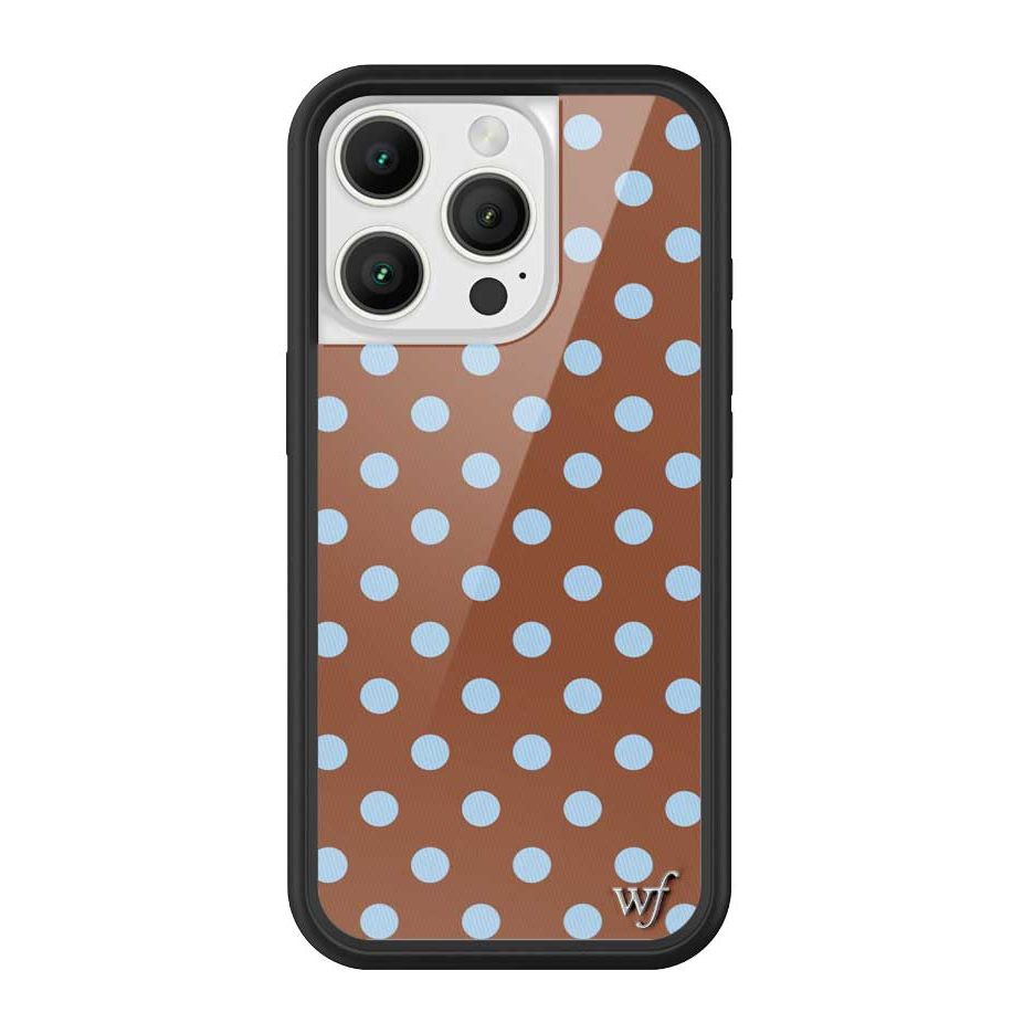 Polka Dot | Brown and Blue iPhone Case