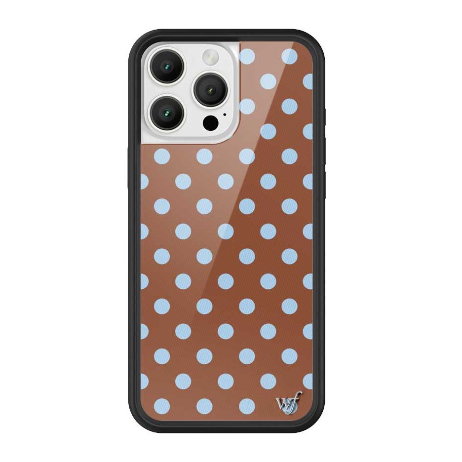 Polka Dot | Brown and Blue iPhone Case