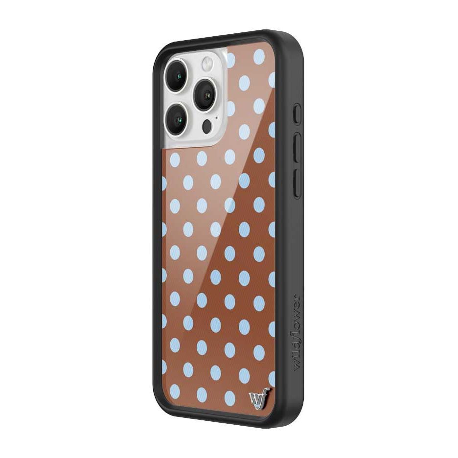 Polka Dot | Brown and Blue iPhone Case