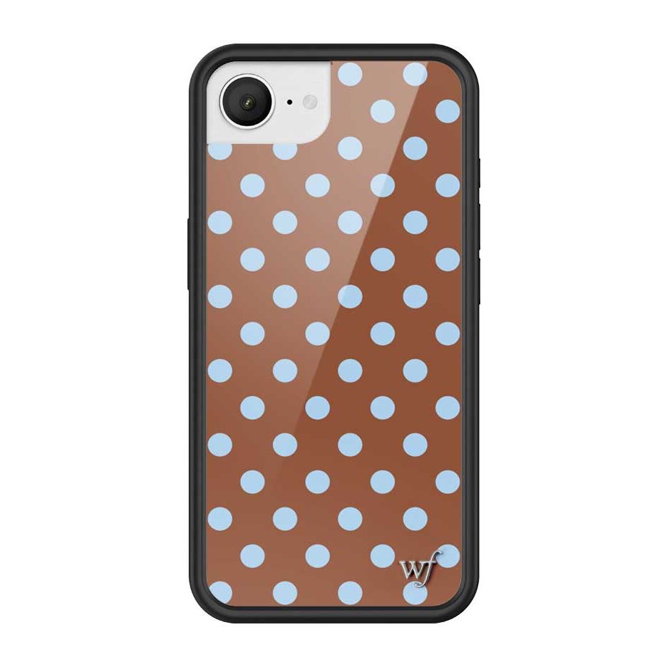 Polka Dot | Brown and Blue iPhone Case