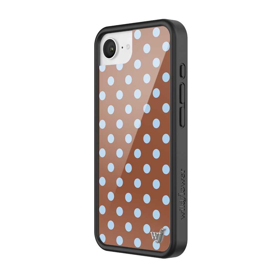 Polka Dot | Brown and Blue iPhone Case