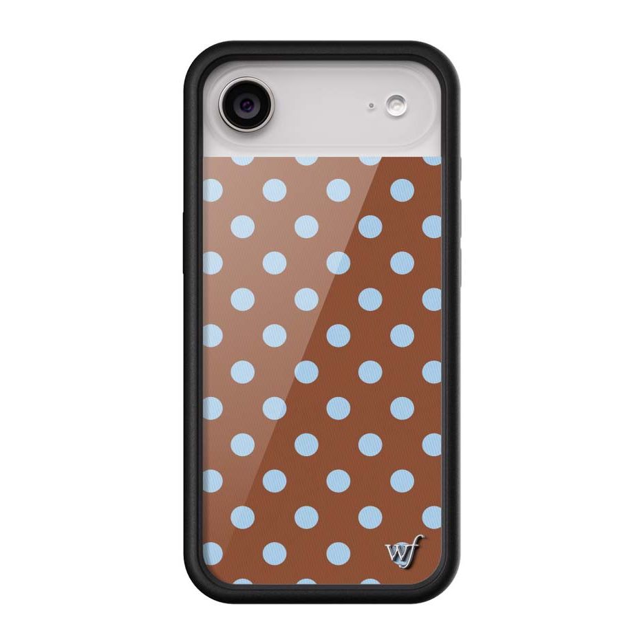 Polka Dot | Brown and Blue iPhone Case