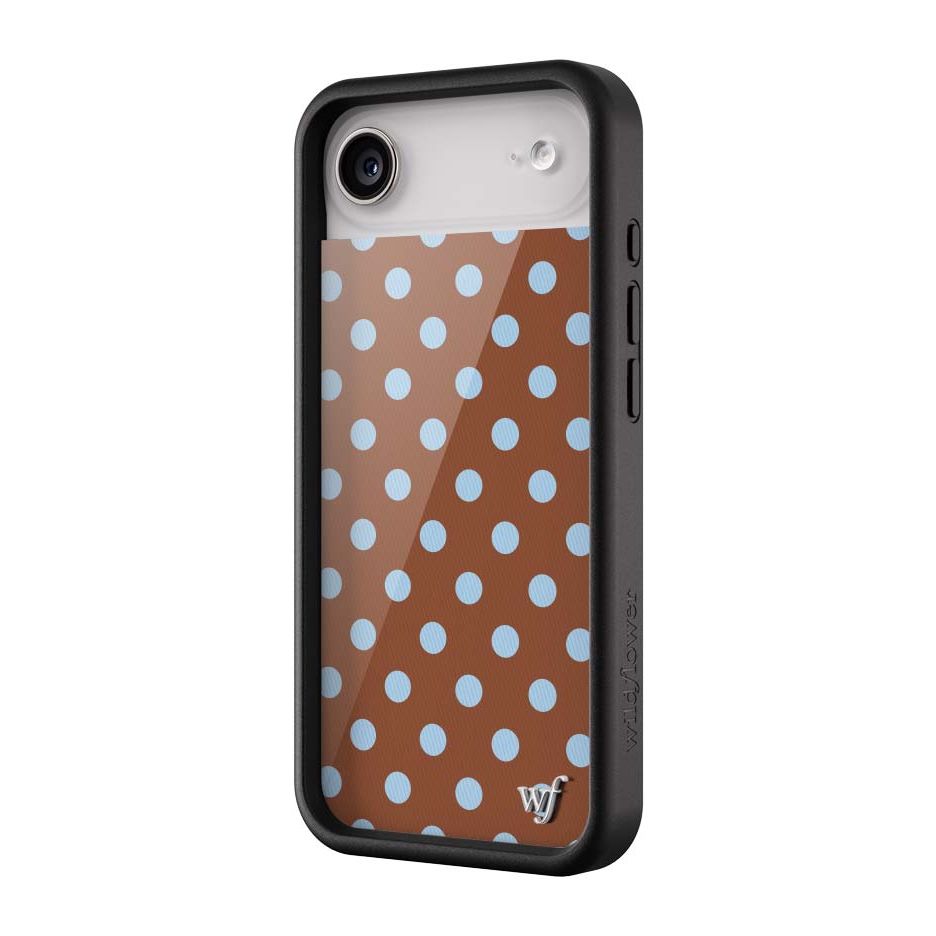 Polka Dot | Brown and Blue iPhone Case