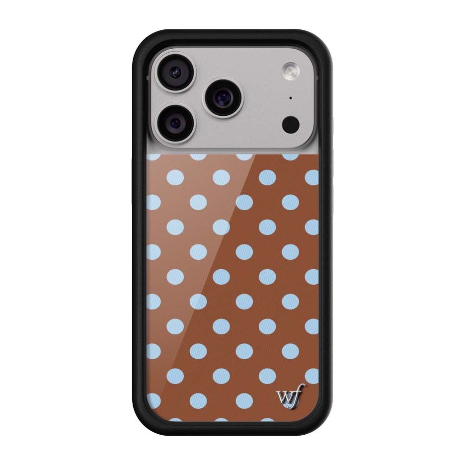 Polka Dot | Brown and Blue iPhone Case
