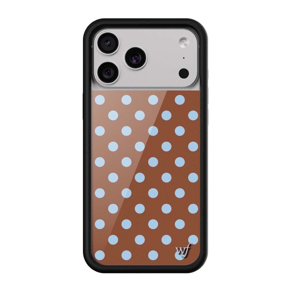 Polka Dot | Brown and Blue iPhone Case