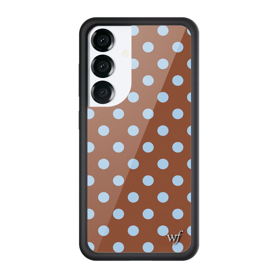Polka Dot | Brown and Blue Samsung Galaxy Case
