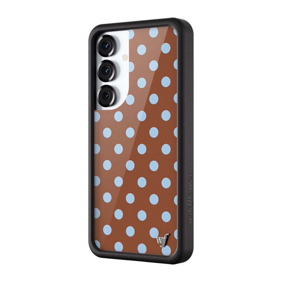 Polka Dot | Brown and Blue Samsung Galaxy Case