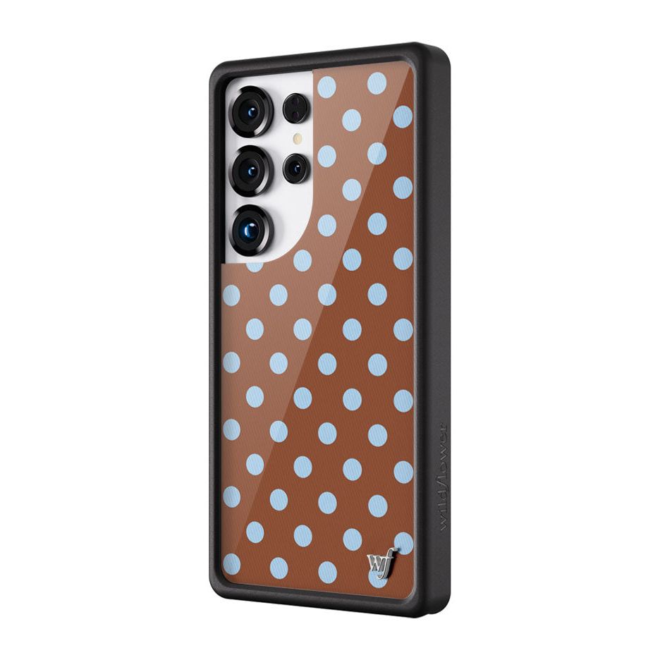 Polka Dot | Brown and Blue Samsung Galaxy Case