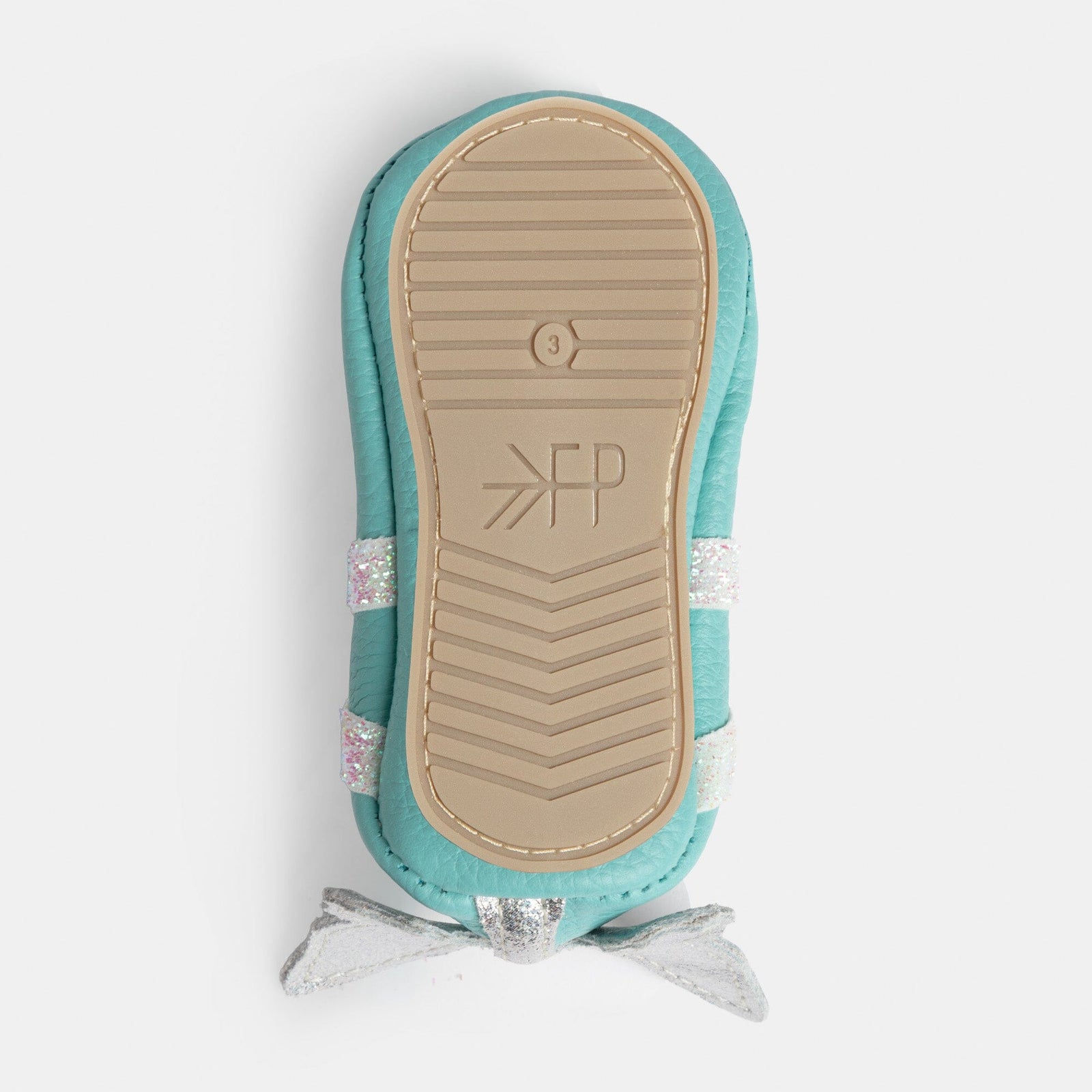Turquoise Flutterby Ballet Slipper Baby Shoe