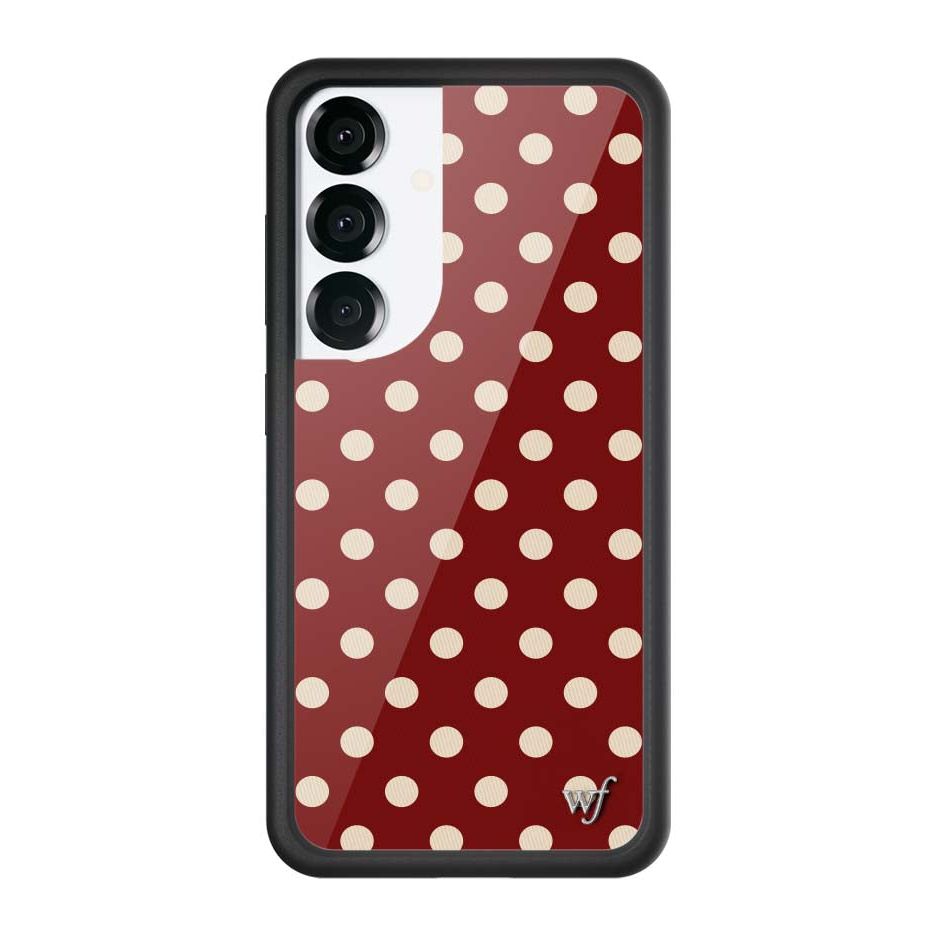 Polka Dot | Burgundy and Cream Samsung Galaxy Case