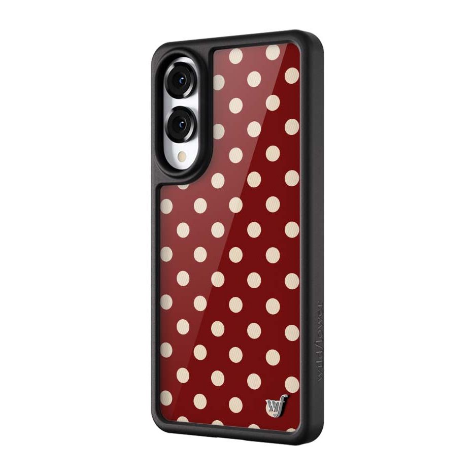 Polka Dot | Burgundy and Cream Samsung Galaxy Case