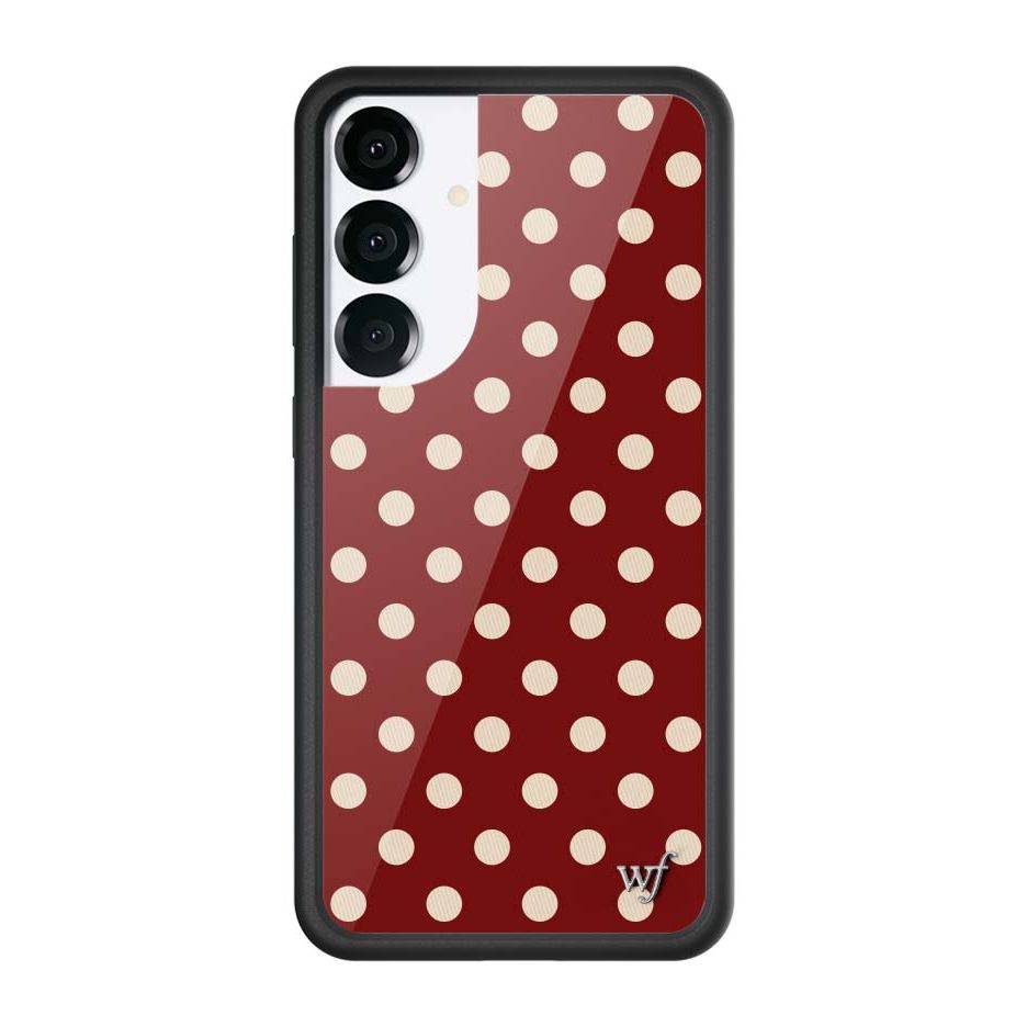 Polka Dot | Burgundy and Cream Samsung Galaxy Case