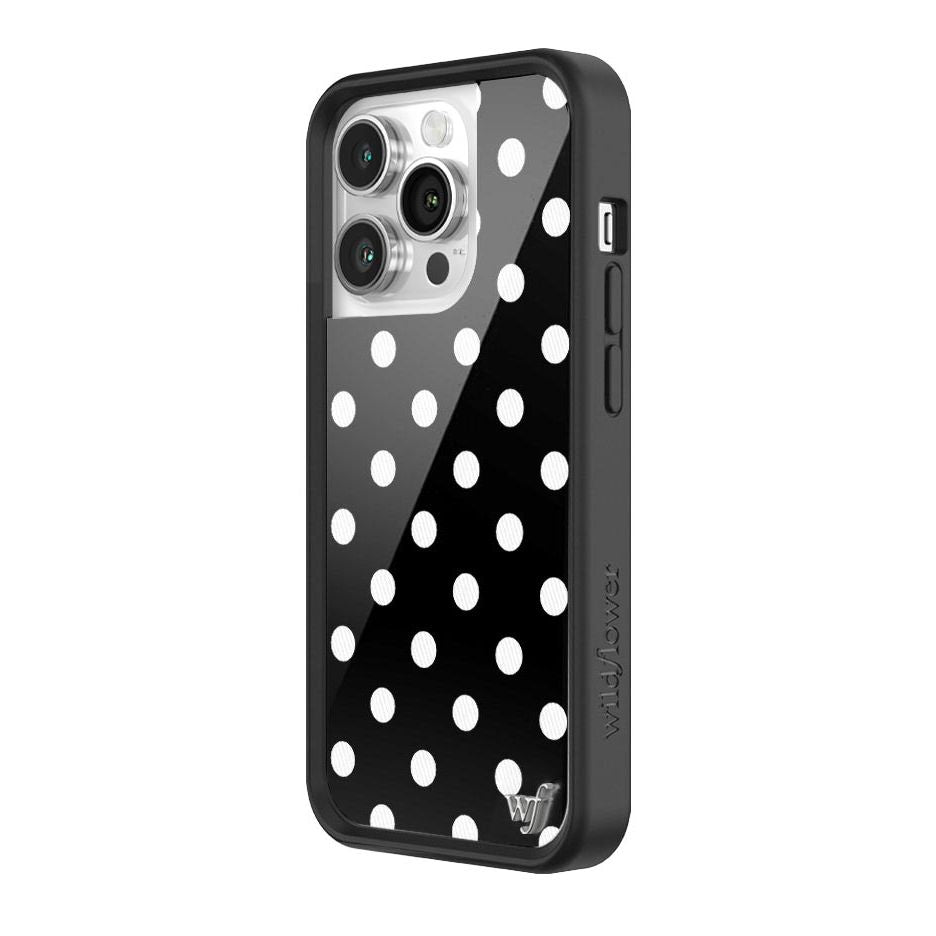 Polka Dot | Black and White iPhone Case