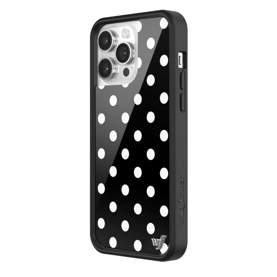 Polka Dot | Black and White iPhone Case