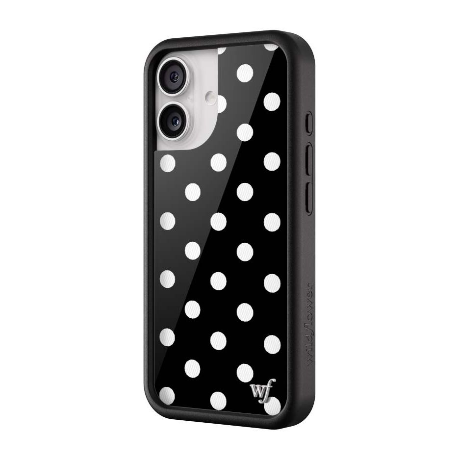 Polka Dot | Black and White iPhone Case