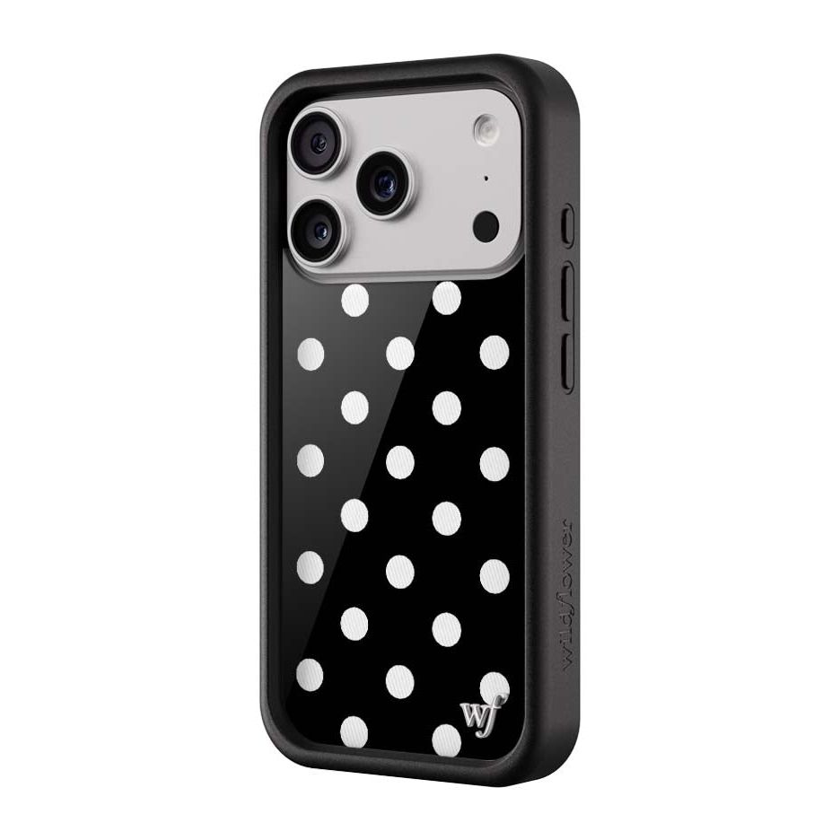 Polka Dot | Black and White iPhone Case