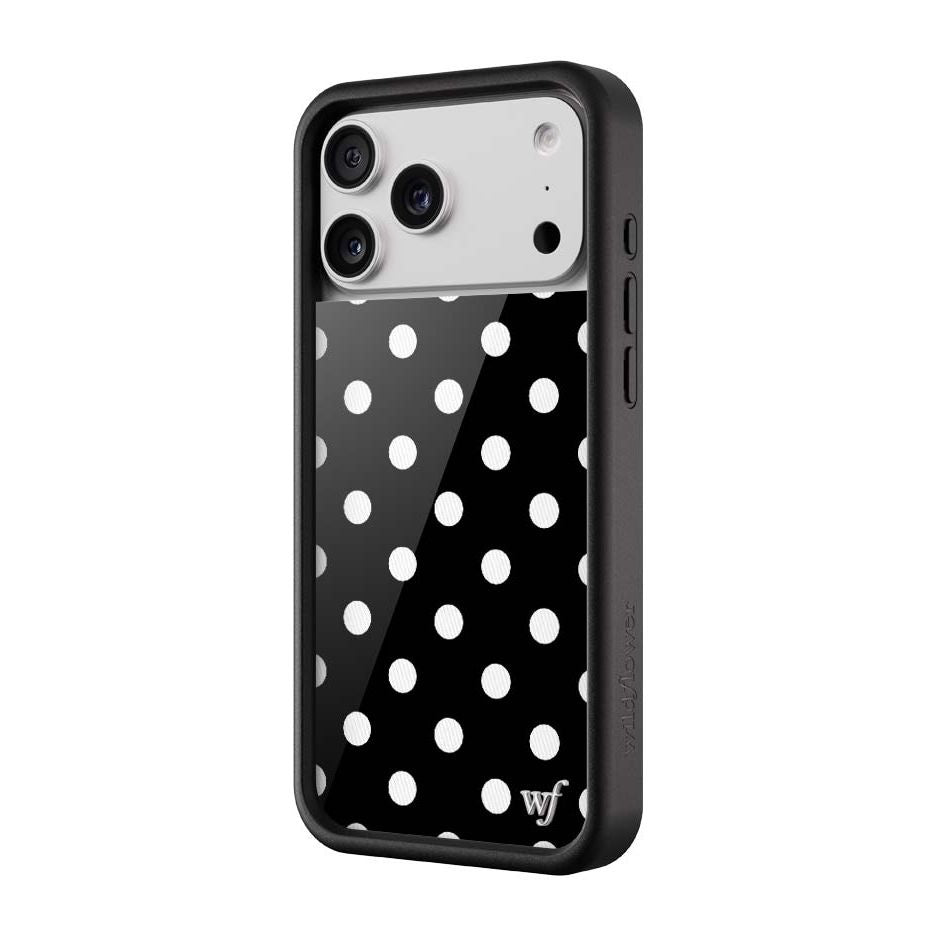 Polka Dot | Black and White iPhone Case
