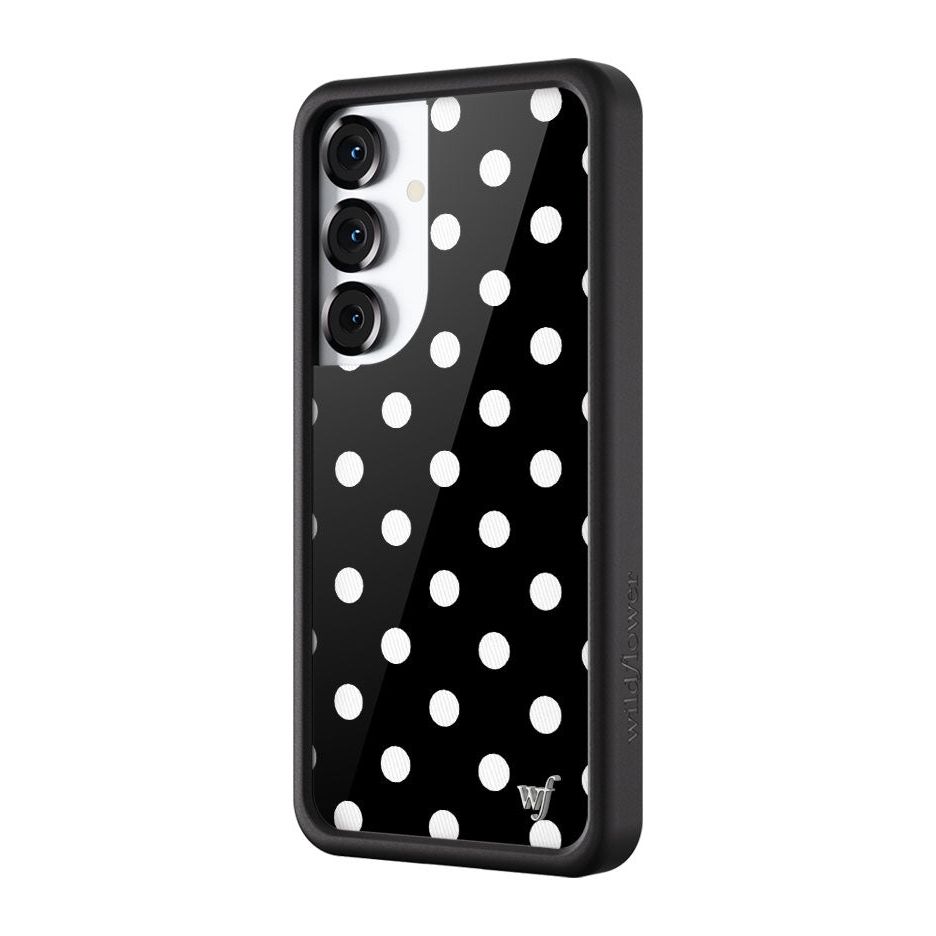 Polka Dot | Black and White Samsung Galaxy Case