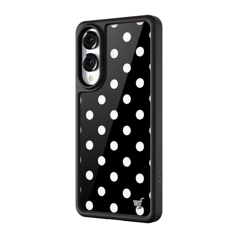 Polka Dot | Black and White Samsung Galaxy Case