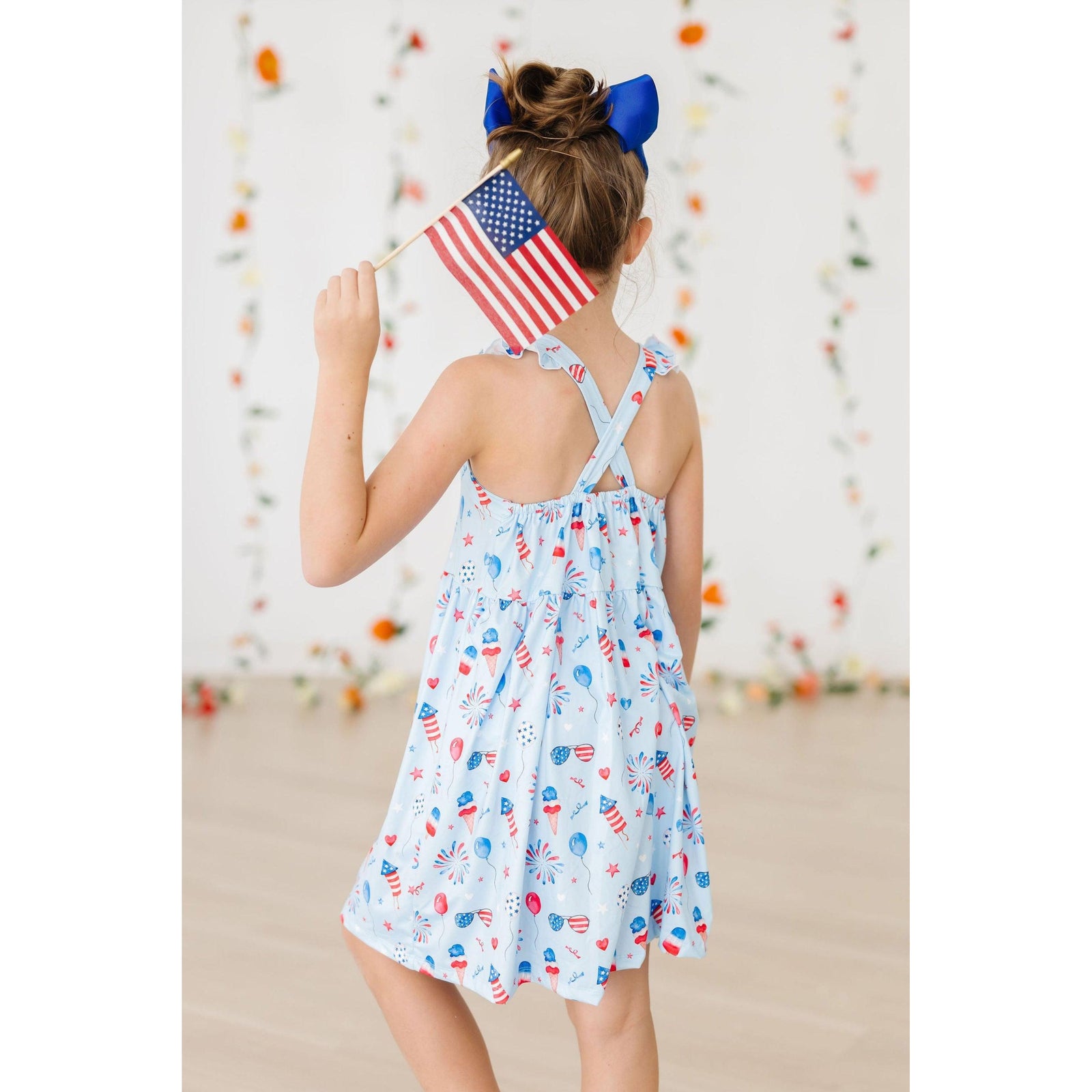 Baby You're a Firework Ruffle Cross Back Dress