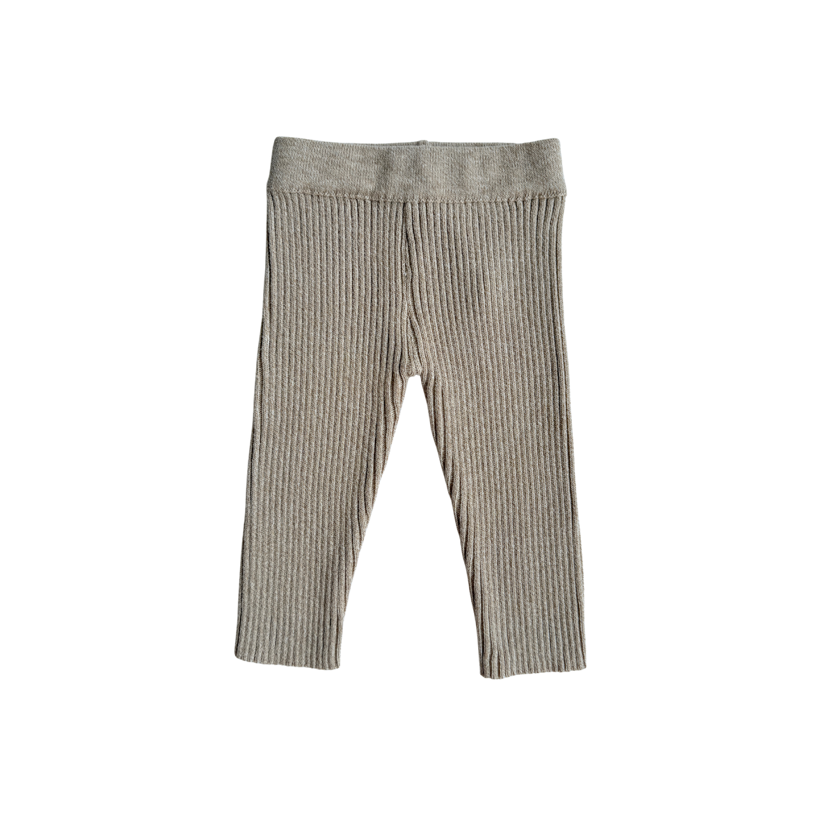 Baby Rib Leggings - Heather Beige