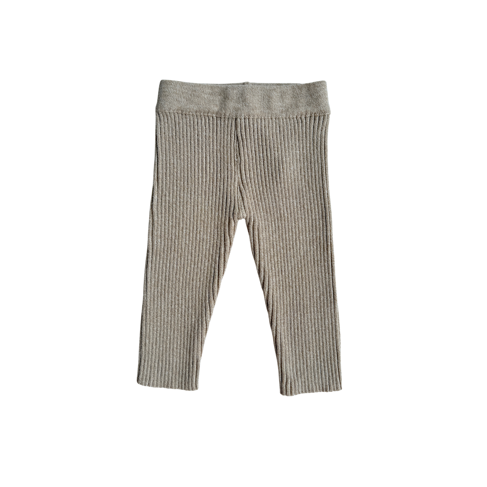 Baby Rib Leggings - Heather Beige