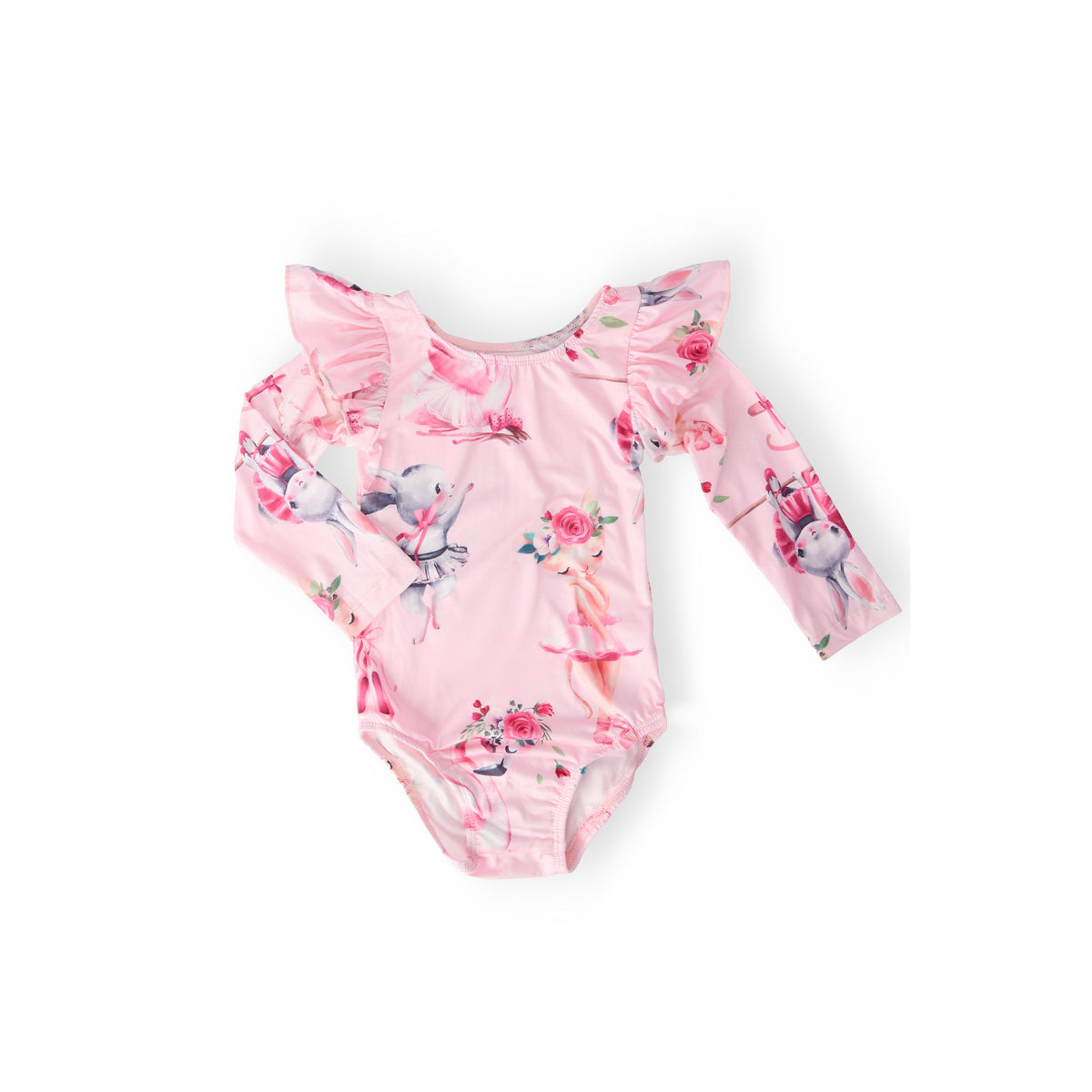 Ballet Beauties L/S Flutter Sleeve Leotard