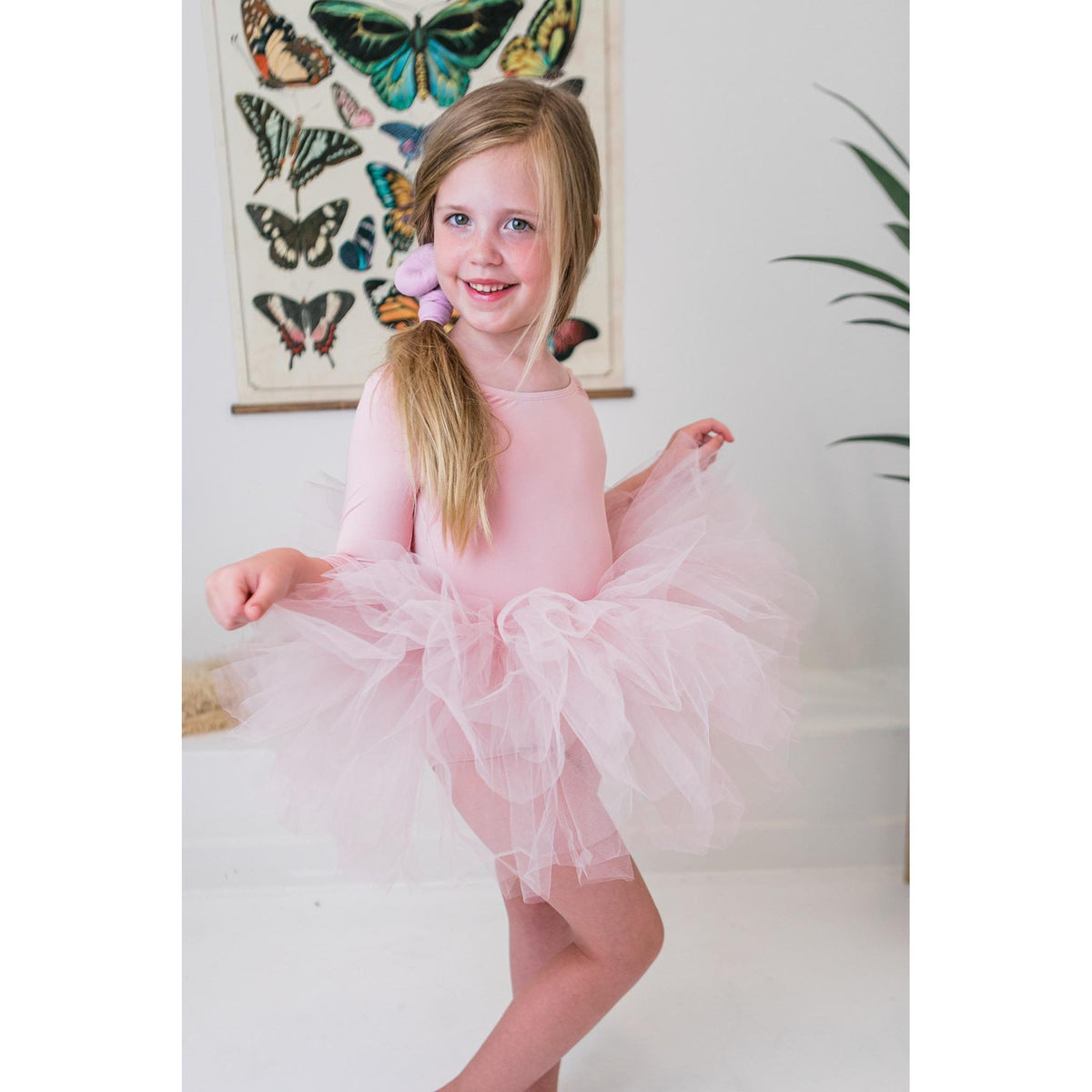 Ballet Pink 3/4 Tutu Leotard