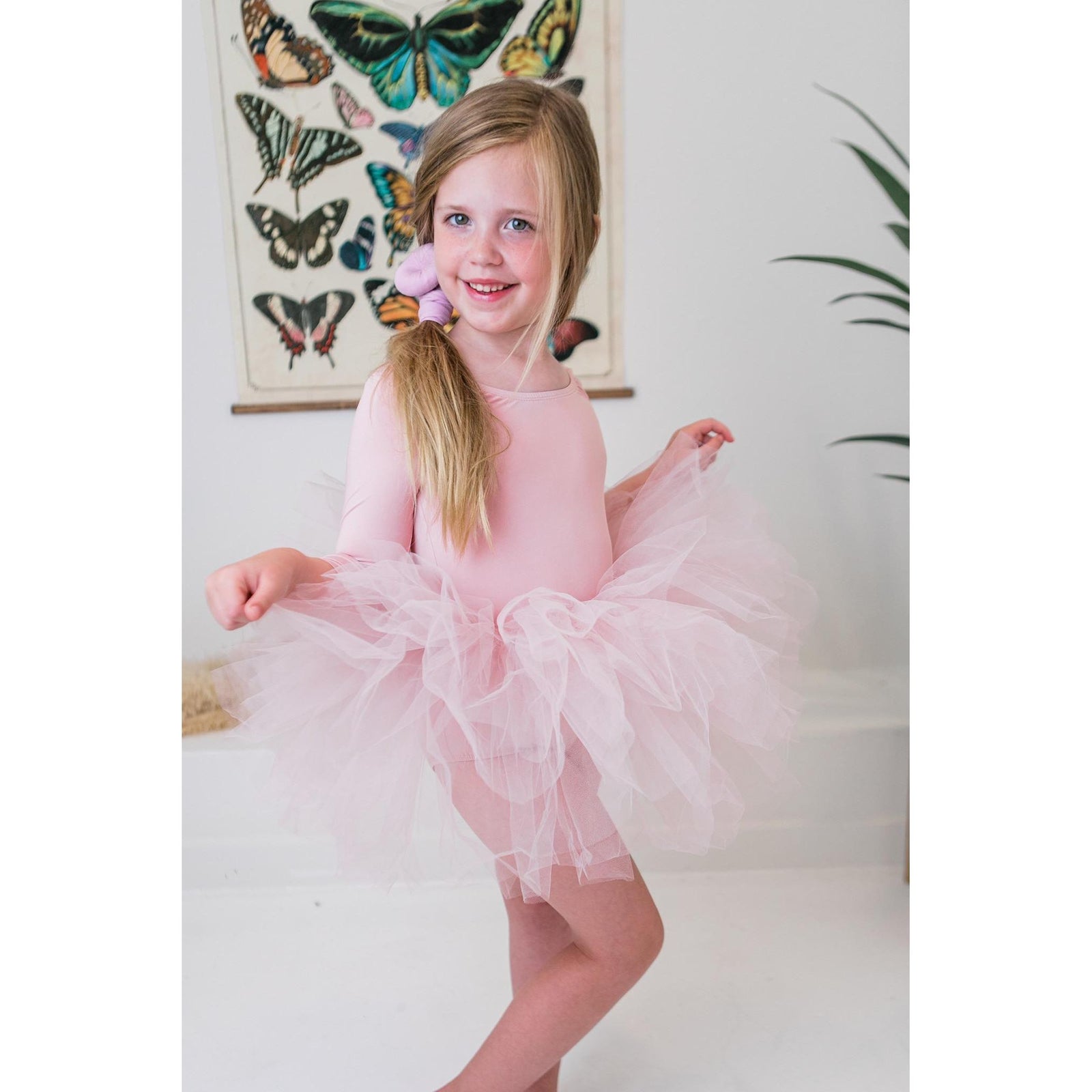 Ballet Pink 3/4 Tutu Leotard