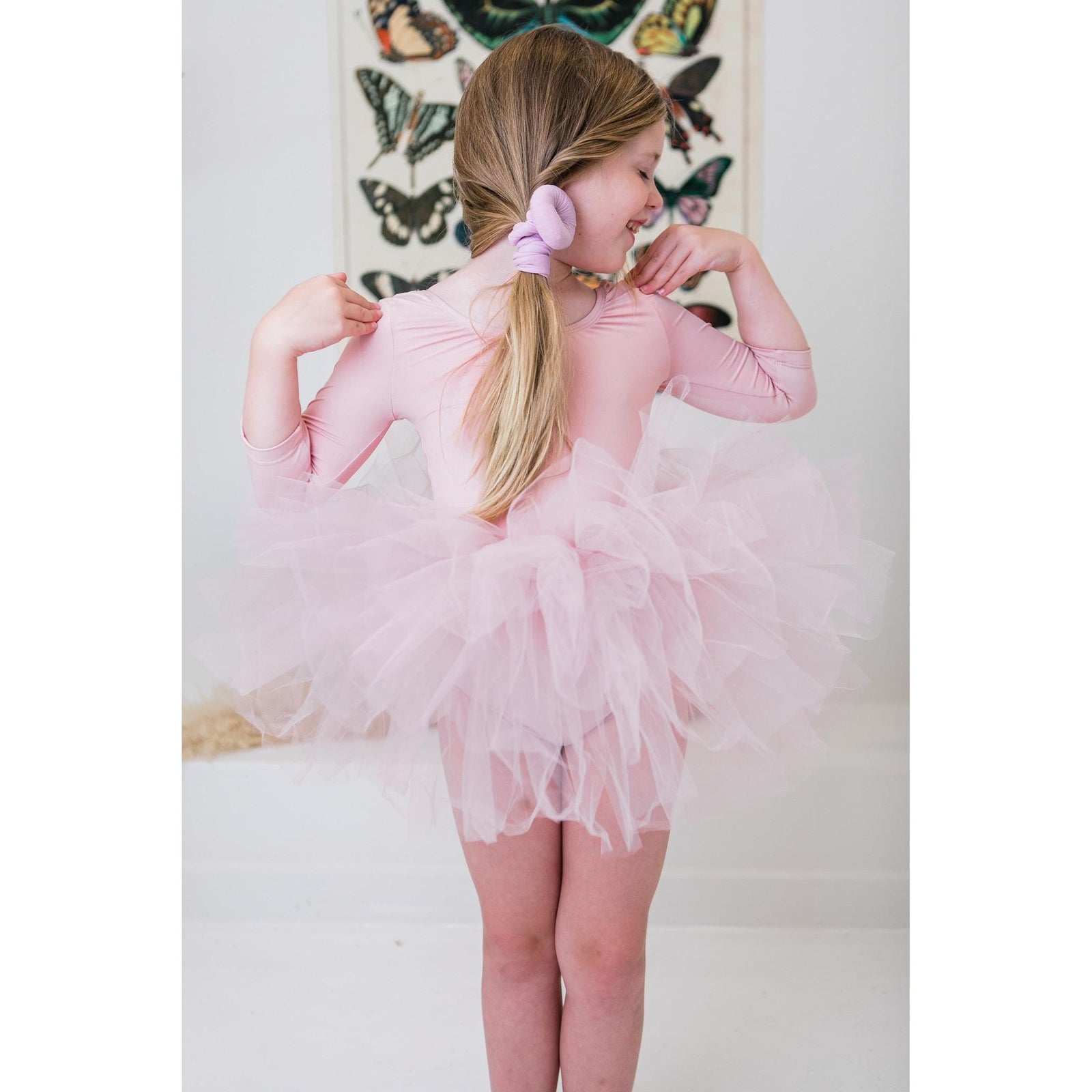 Ballet Pink 3/4 Tutu Leotard