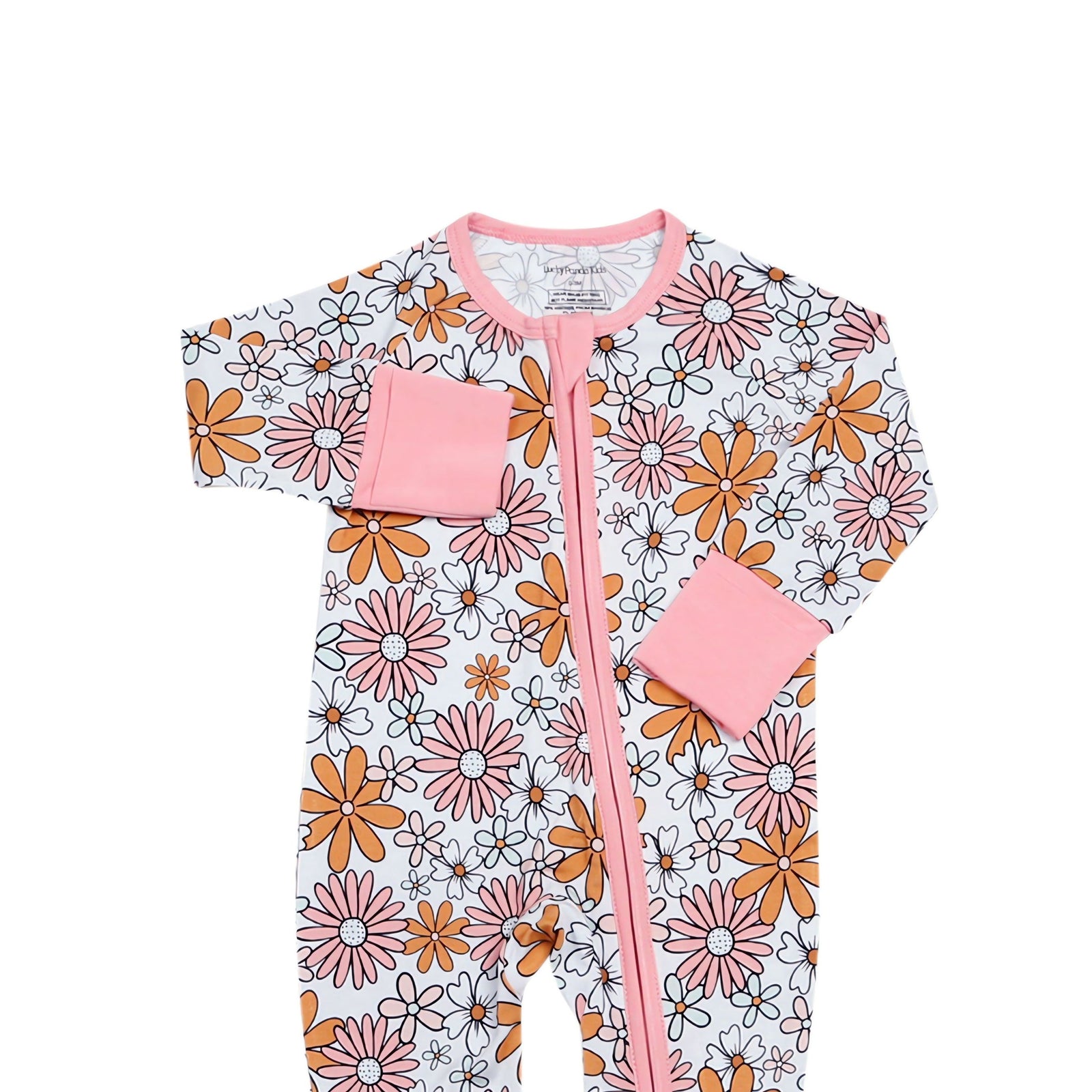 Bamboo Zip Romper | Retro Garden