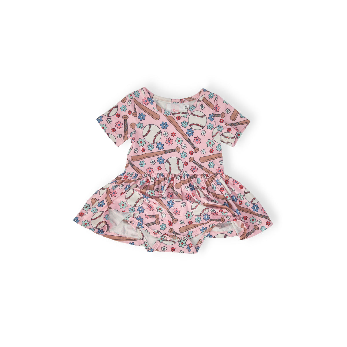 Batter Up S/S Twirl Bodysuit