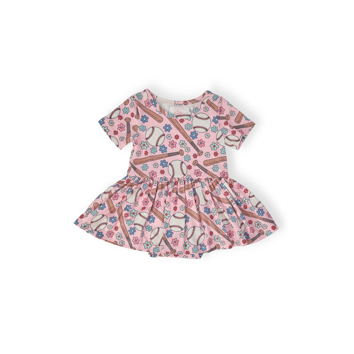Batter Up S/S Twirl Bodysuit