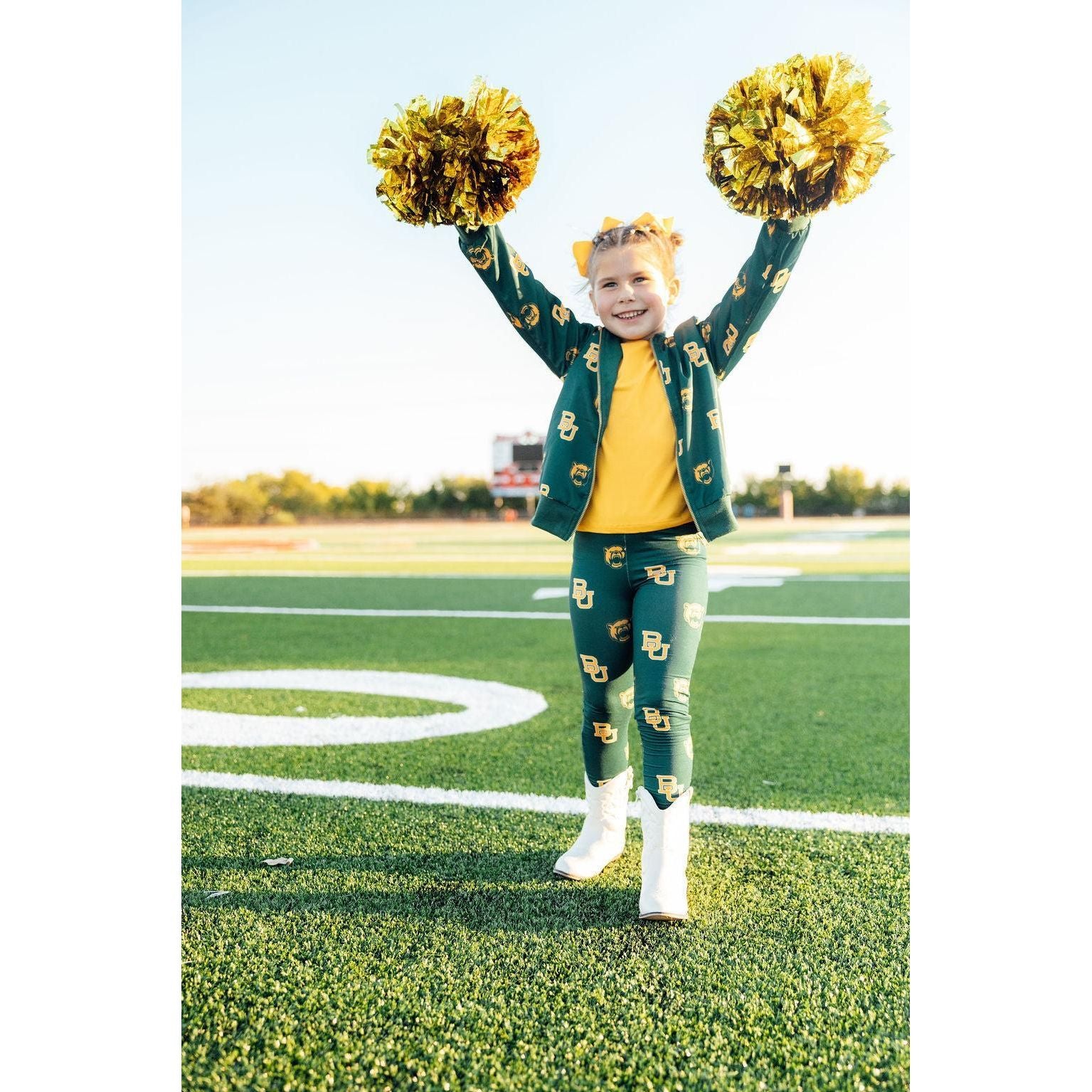 Baylor Green Bear Leggings
