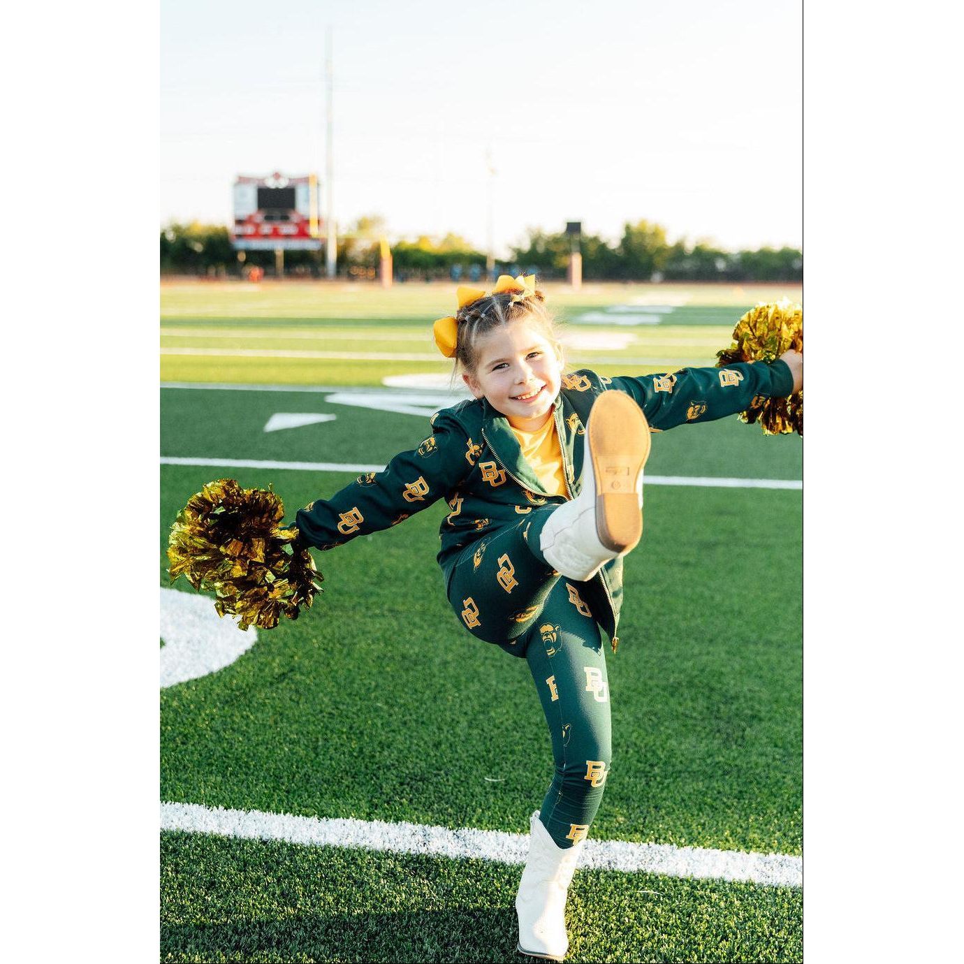 Baylor Green Bear Leggings