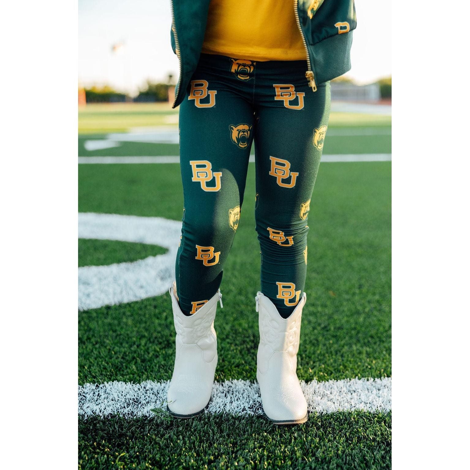 Baylor Green Bear Leggings