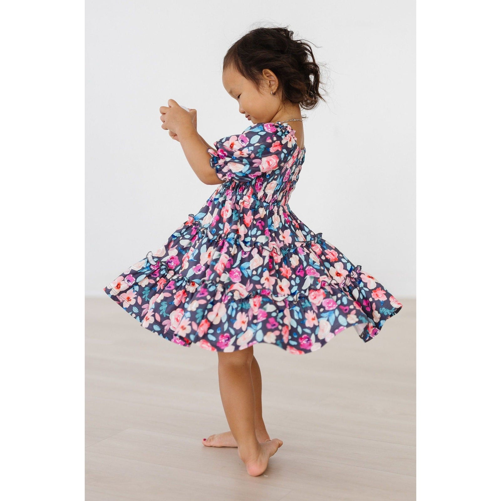 Beauty in Bloom Smocked Ruffle Dress