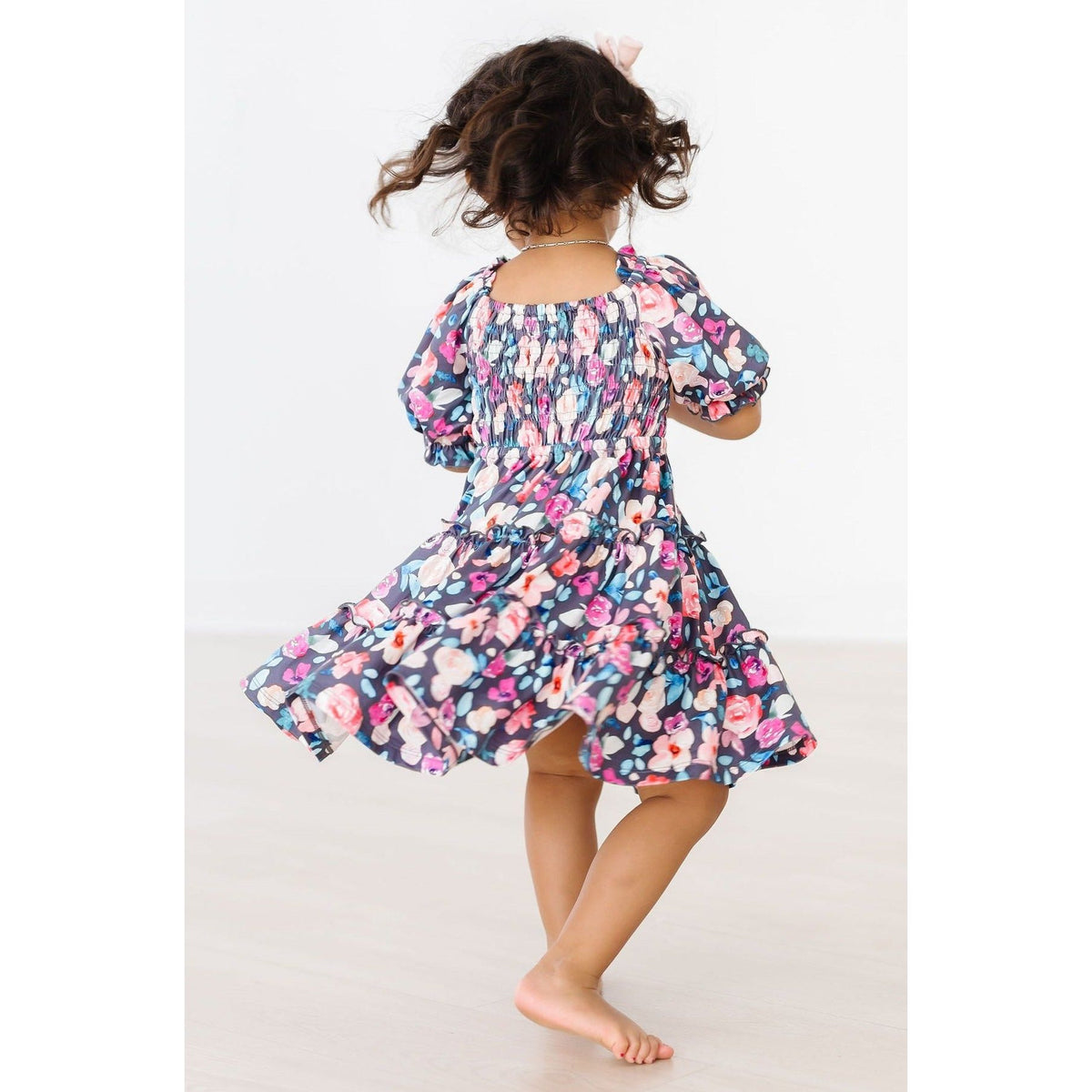 Beauty in Bloom Smocked Ruffle Dress