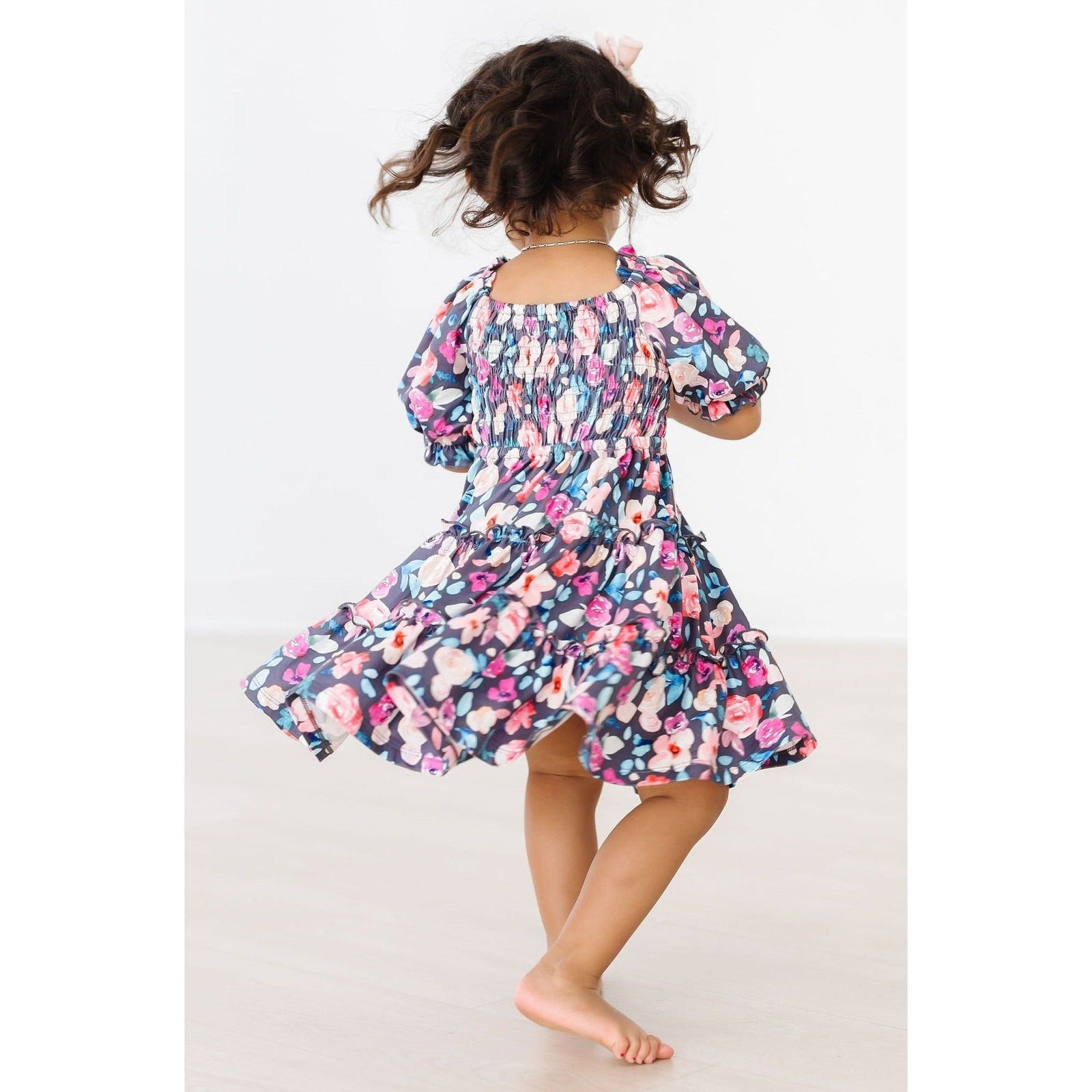 Beauty in Bloom Smocked Ruffle Dress