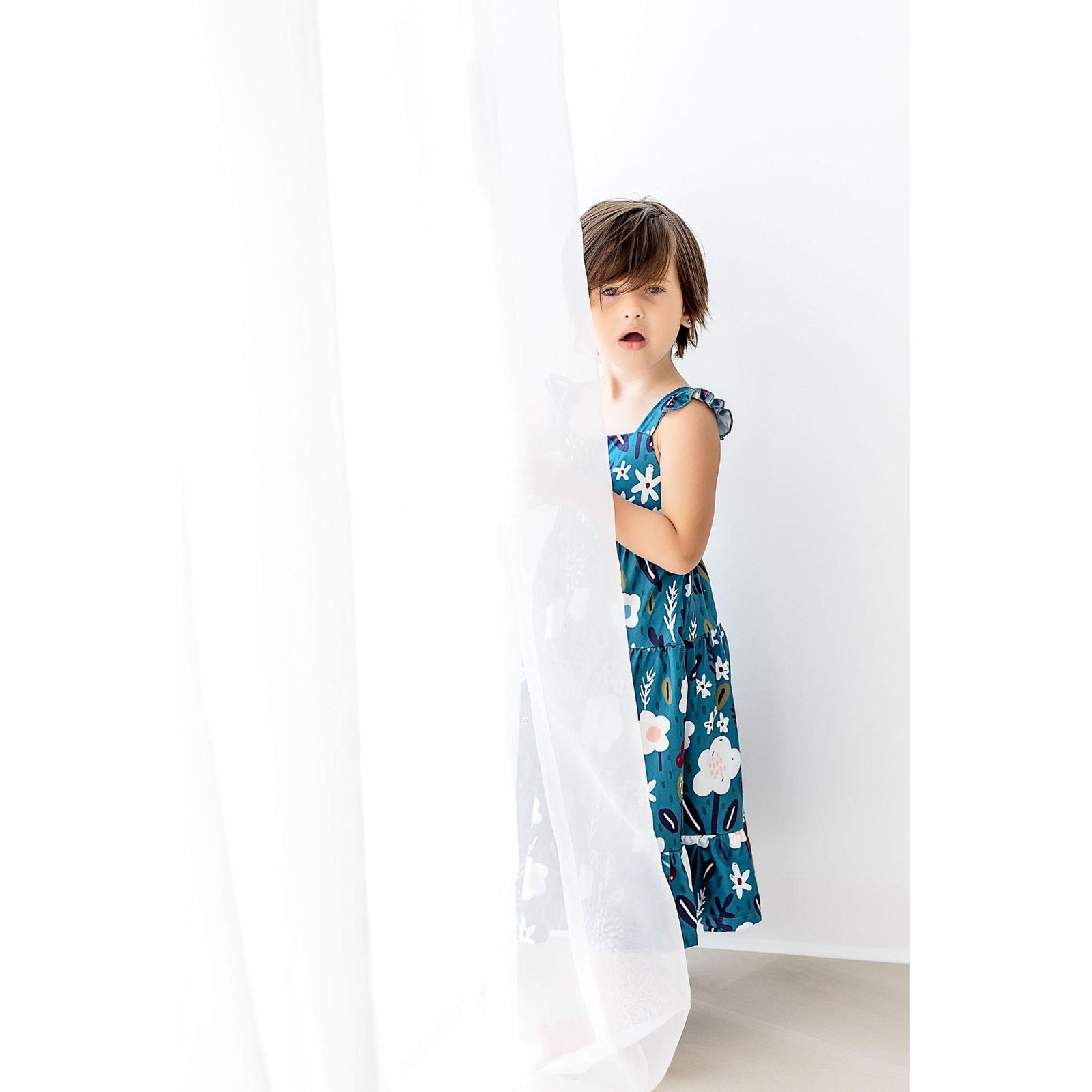 Berries in Bloom Ruffle Maxi Dress