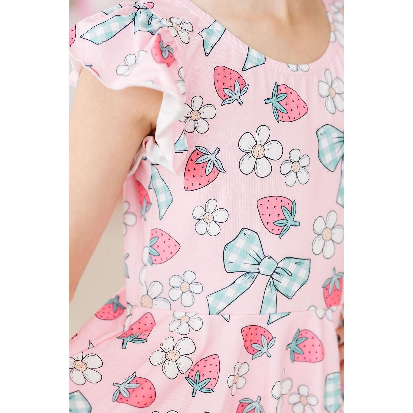 Berry Picnic S/S Twirl Leotard