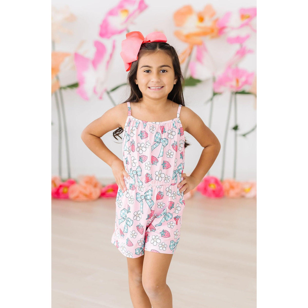 Berry Picnic Strappy Play Romper
